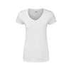 Iconic V-Neck Women White T-Shirt