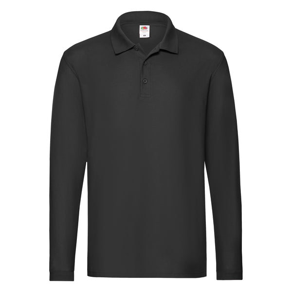Premium Long Sleeve Adult Polo Shirt