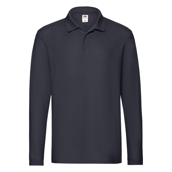 Premium Long Sleeve Adult Polo Shirt