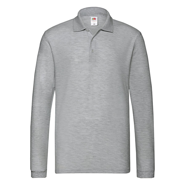 Premium Long Sleeve Adult Polo Shirt