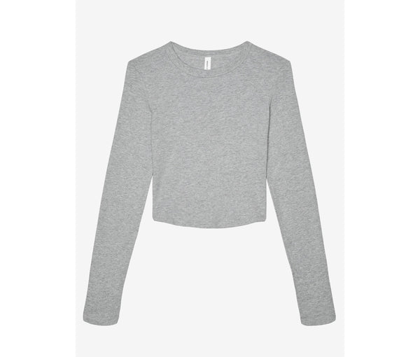 WOMEN'S MICRO RIB LONG SLEEVE BABY TEE