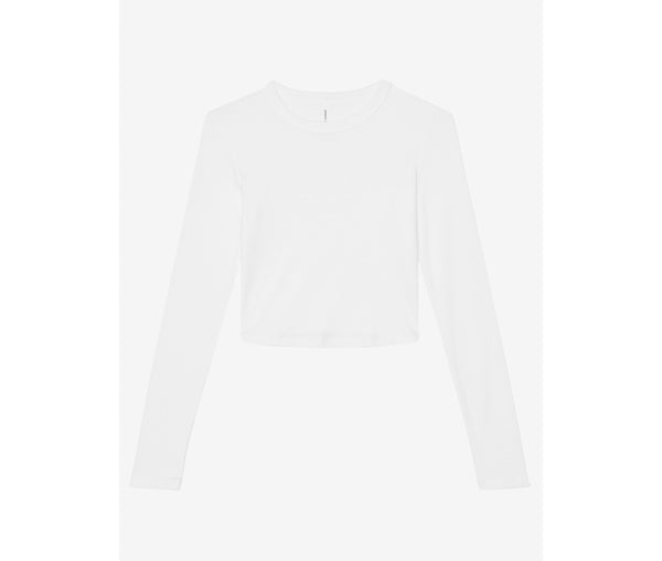 WOMEN'S MICRO RIB LONG SLEEVE BABY TEE
