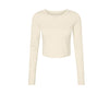 WOMEN'S MICRO RIB LONG SLEEVE BABY TEE