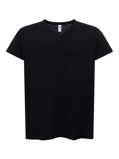 WOMEN'S SHORT SLEEVE T-SHIRT V NECK CURVES