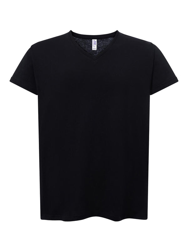 WOMEN'S SHORT SLEEVE T-SHIRT V NECK CURVES