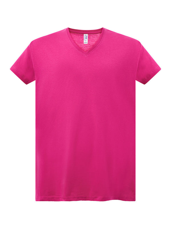 WOMEN'S SHORT SLEEVE T-SHIRT V NECK CURVES