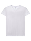 WOMEN'S SHORT SLEEVE T-SHIRT V NECK CURVES