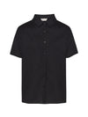 WOMEN'S SHORT SLEEVE POPLIN SHIRT