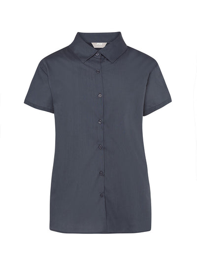 WOMEN'S SHORT SLEEVE POPLIN SHIRT