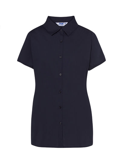 WOMEN'S SHORT SLEEVE POPLIN SHIRT