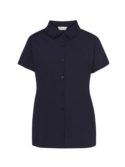 WOMEN'S SHORT SLEEVE POPLIN SHIRT