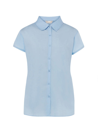 WOMEN'S SHORT SLEEVE POPLIN SHIRT