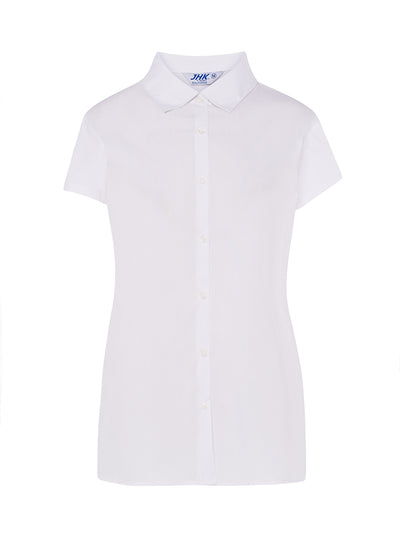 WOMEN'S SHORT SLEEVE POPLIN SHIRT