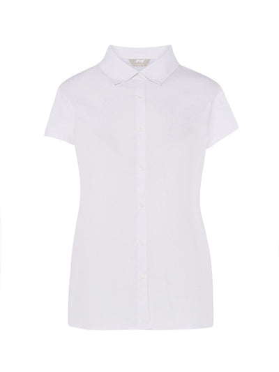 WOMEN'S SHORT SLEEVE POPLIN SHIRT