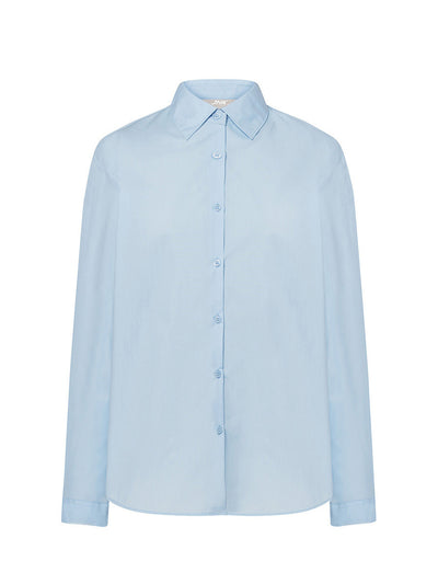 WOMEN'S POPLIN LONG SLEEVE SHIRT