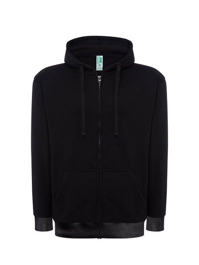 UNISEX SWEATSHIRT WITH HOOD AND PREMIUM ZIP