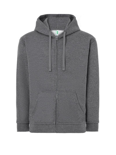 UNISEX SWEATSHIRT WITH HOOD AND PREMIUM ZIP