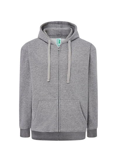 UNISEX SWEATSHIRT WITH HOOD AND PREMIUM ZIP