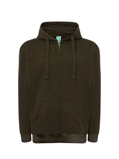 UNISEX SWEATSHIRT WITH HOOD AND PREMIUM ZIP