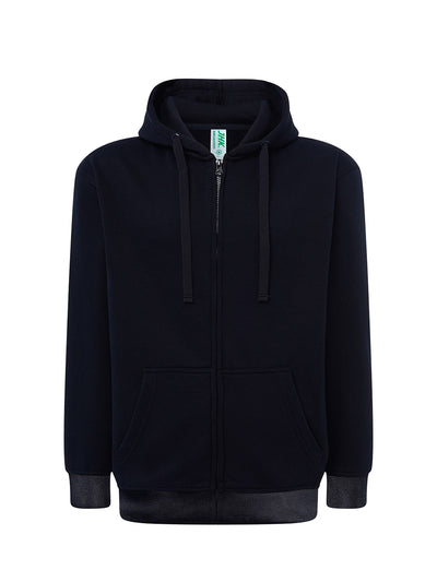 UNISEX SWEATSHIRT WITH HOOD AND PREMIUM ZIP
