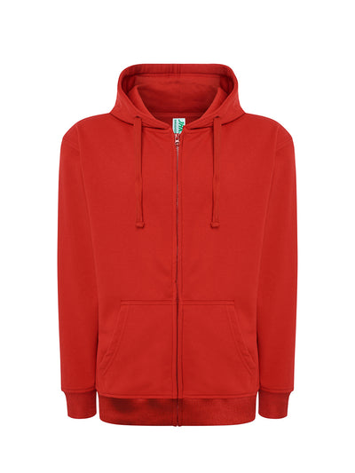 UNISEX SWEATSHIRT WITH HOOD AND PREMIUM ZIP