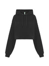 WOMEN'S REGULAR CROPPED HOODIE SWEATSHIRT