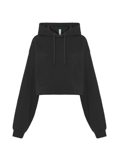 WOMEN'S REGULAR CROPPED HOODIE SWEATSHIRT