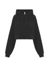 WOMEN'S REGULAR CROPPED HOODIE SWEATSHIRT