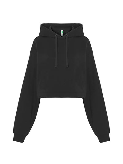 WOMEN'S REGULAR CROPPED HOODIE SWEATSHIRT