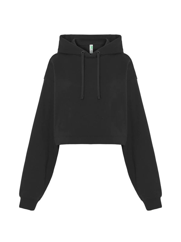 WOMEN'S REGULAR CROPPED HOODIE SWEATSHIRT