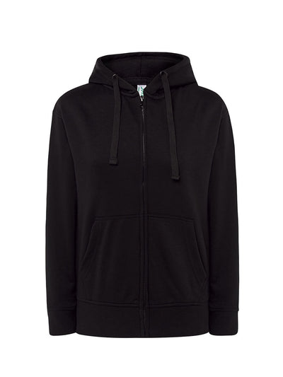WOMEN'S LIGHTWEIGHT FRENCH TERRY HOODED SWEATSHIRT WITH ZIP