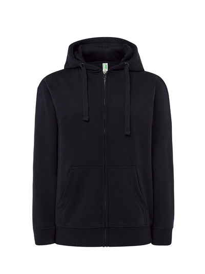 WOMEN'S LIGHTWEIGHT FRENCH TERRY HOODED SWEATSHIRT WITH ZIP