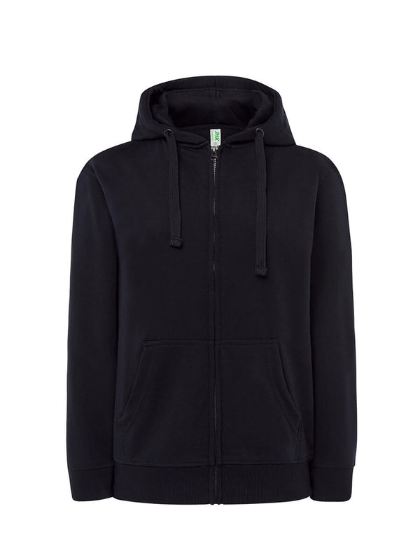 WOMEN'S LIGHTWEIGHT FRENCH TERRY HOODED SWEATSHIRT WITH ZIP