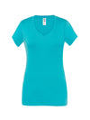 WOMEN'S SHORT SLEEVE V-NECK T-SHIRT URBAN SICILIA
