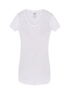 WOMEN'S SHORT SLEEVE V-NECK T-SHIRT URBAN SLUB