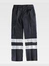 MULTI-POCKET WORK TROUSERS WITH REFLECTIVE BANDS