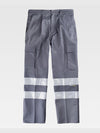 MULTI-POCKET WORK TROUSERS WITH REFLECTIVE BANDS