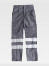 MULTI-POCKET WORK TROUSERS FLEECE INTERIOR WITH REFLECTIVE BANDS