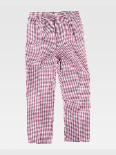 CHEF TROUSERS IN CHECKED FABRIC