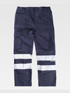 MULTI-POCKET WORK TROUSERS WITH REFLECTIVE BANDS