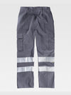 MULTI-POCKET WORK TROUSERS WITH REFLECTIVE BANDS