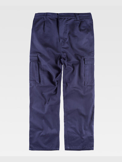 MULTI-POCKET COTTON WORK TROUSERS