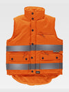 PADDED VEST IN HIGH VISIBILITY CLASS 2 OXFORD FABRIC