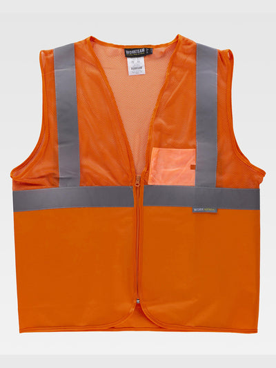 CLASS 1 HIGH VISIBILITY MESH FABRIC VEST