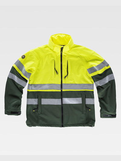 CLASS 1 HIGH VISIBILITY SOFTSHELL WITH HOOD