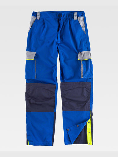 MULTI-POCKET WORK TROUSERS KNEE PROTECTION REINFORCEMENTS IN THE BUTTOCKS