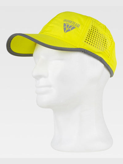 CURVED VISOR HAT 6 PANELS WORKTEAM LOGO