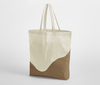 ORGANIC COTTON WAVE PRINT MAXI TOTE