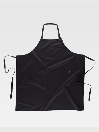 APRON WITH BIB - Black / XS