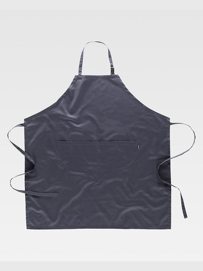 APRON WITH BIB - Dark Gray / XS